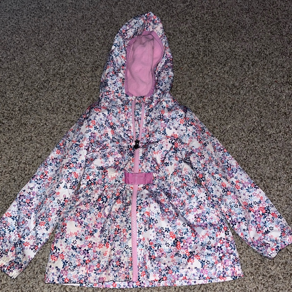 Girls insulated rain jacket